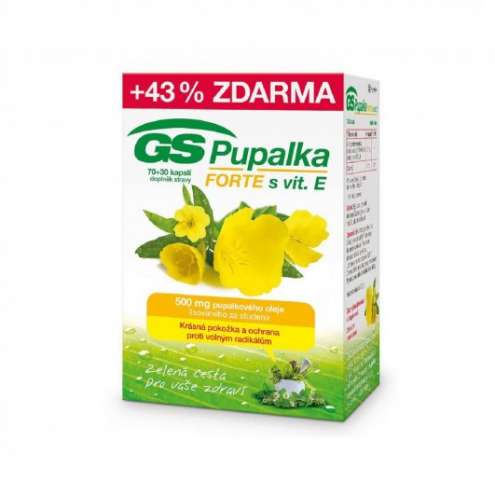 GS Pupalka Forte s vitaminem E cps.70 + 30